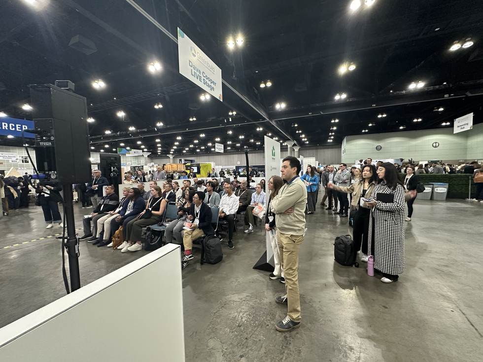 Attendees gathered at the Dave Cooper LIVE Stage